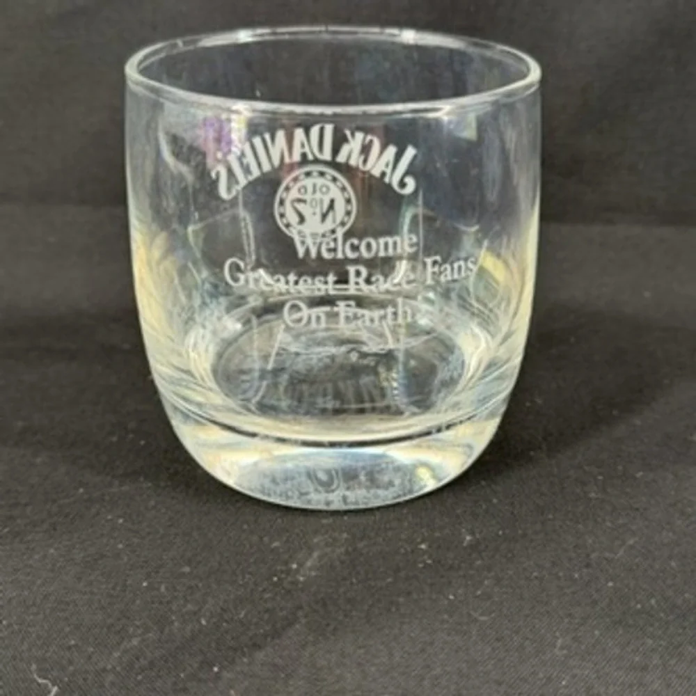 Jack Daniels Old No. 7 Rocks Glass Greatest Race Fans On Earth Whiskey Barware